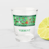 Vermont State Herdenking Shot Glass Shot Glas (Voorkant)