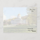 Vermont State House Briefkaart (Achterkant)