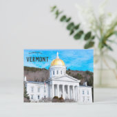 Vermont State House in Montpelier Vermont Briefkaart (Staand voorkant)