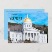 Vermont State House in Montpelier Vermont Briefkaart (Voorkant / Achterkant)