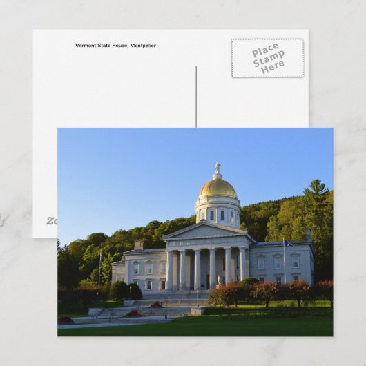 Vermont State House, Montpelier Briefkaart (Voorkant / Achterkant)