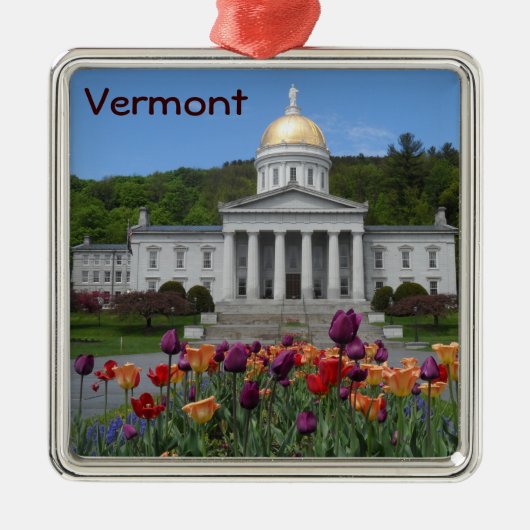 Vermont State House - Montpelier Metalen Ornament (Voorkant)