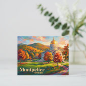 Vermont State House VS Briefkaart (Staand voorkant)