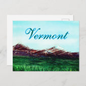 Vermont State Kleuren Briefkaart (Voorkant / Achterkant)