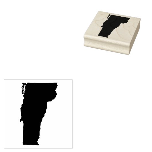 Vermont State Massief Rubber Art Stamp Rubberstempel (Gestempeld)