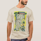 Vermont State Penny Briefkaart T-shirt (Voorkant)