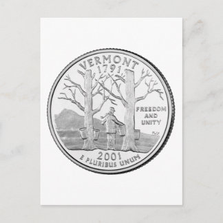 Vermont State Quarter Briefkaart