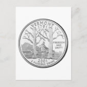 Vermont State Quarter Briefkaart (Voorkant)