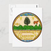 Vermont State Seal Briefkaart (Voorkant / Achterkant)