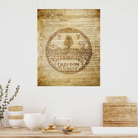 Vermont State Seal Poster (Keuken)