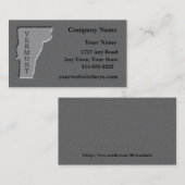 Vermont State Visitekaartje gesneden stenen look (Voorkant / Achterkant)