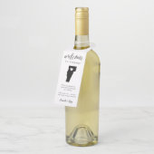 Vermont State Wedding Welcome Favor Flessenhanger (Schuin)