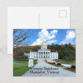 Vermont Statehouse Briefkaart (Voorkant / Achterkant)