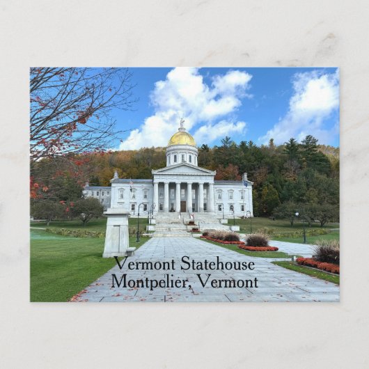 Vermont Statehouse Briefkaart (Voorkant)