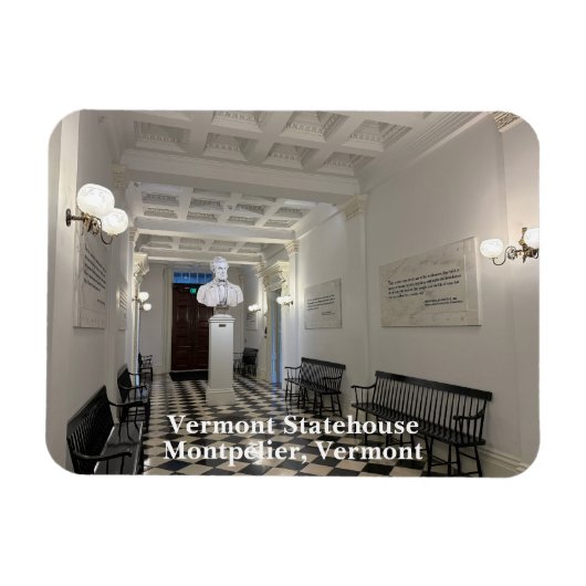 Vermont Statehouse Magneet (Horizontaal)