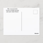 Vermont Stick Seizoen New England Fotografisch Briefkaart (Achterkant)