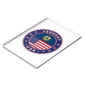 Vermont-sticker, telefoonbehuizing, canvas tas, mu notitieboek (Linkerzijde)