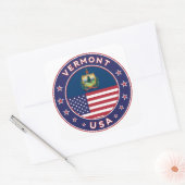 Vermont-sticker, telefoonbehuizing, canvas tas, mu vierkante sticker (Envelop)