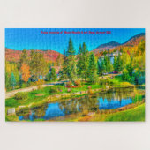 Vermont Stowe. Jigzaag Puzzle Legpuzzel (Horizontaal)