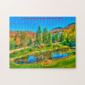 Vermont Stowe. Kerstgroeten Legpuzzel (Horizontaal)
