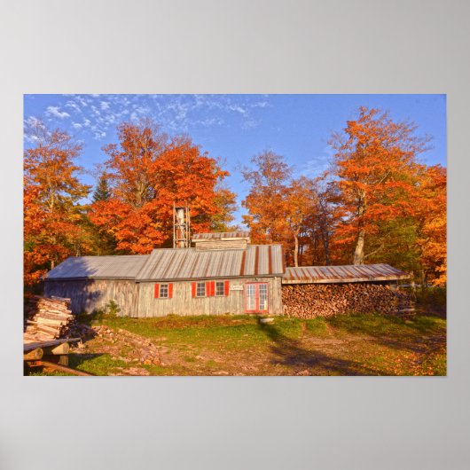Vermont Suikerhuis Poster (Voorkant)