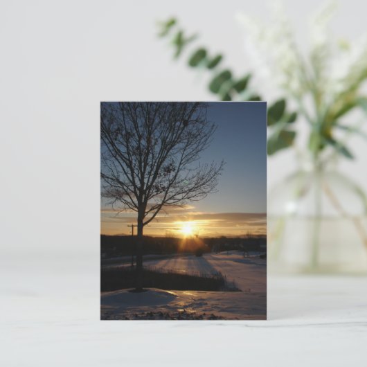 Vermont Sunset Briefkaart (Staand voorkant)