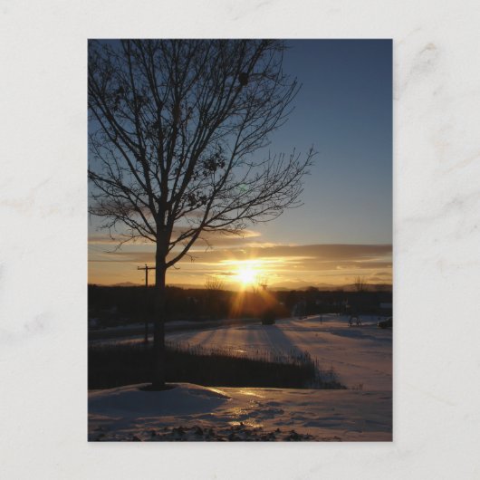 Vermont Sunset Briefkaart (Voorkant)