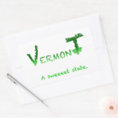 Vermont Sweeeet Rechthoekige Sticker (Envelop)