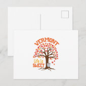 Vermont Sweet Life Briefkaart (Voorkant / Achterkant)