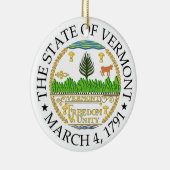 Vermont-teken Keramisch Ornament (Rechts)
