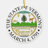 Vermont-teken Keramisch Ornament (Voorkant)