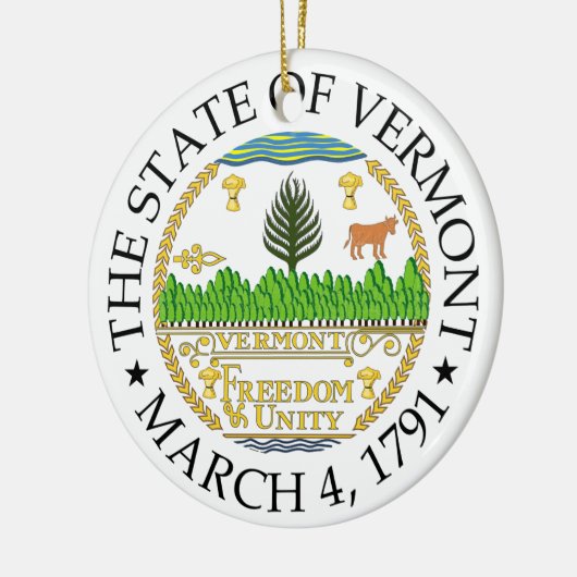 Vermont-teken Keramisch Ornament (Links)