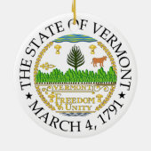 Vermont-teken Keramisch Ornament (Achterkant)