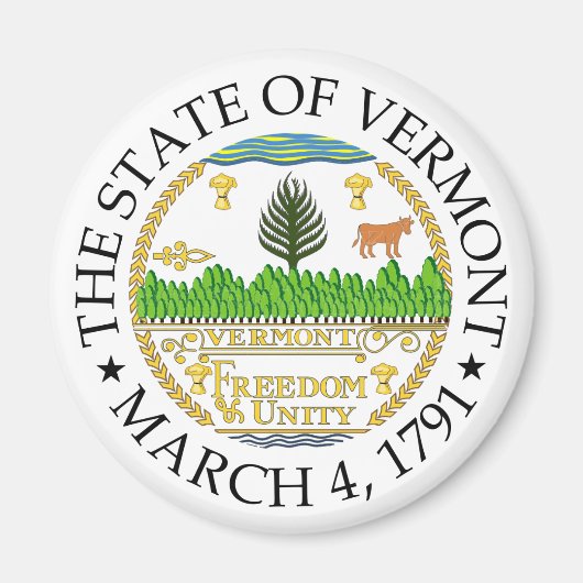 Vermont-teken Magneet (Voorkant)
