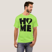 Vermont Thuis Hart Staat T-Shirt (Voorkant volledig)