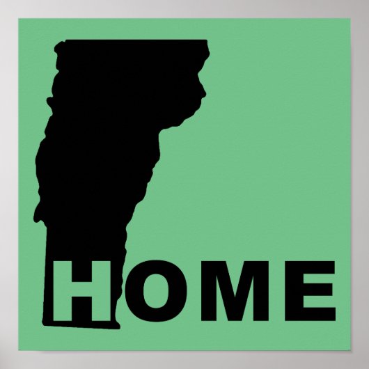 Vermont Thuis Weg Van Staat Poster (Voorkant)