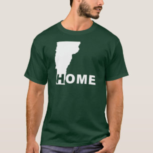 Vermont Thuis Weg Van Staat T-Shirt Tees