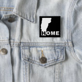 Vermont Thuis Weg Van State Knop Badge Speld Vierkante Button 5,1 Cm (In situ)