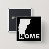 Vermont Thuis Weg Van State Knop Badge Speld Vierkante Button 5,1 Cm (Voorkant /achterkant)