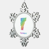 Vermont Tin Sneeuwvlok Ornament (Rechts)