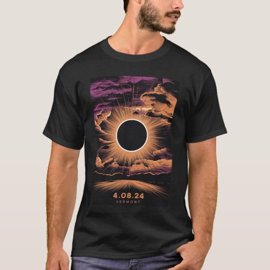 Vermont totale zonsverduistering t-shirt (Voorkant)