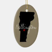 Vermont Town Keramisch Ornament (Rechts)