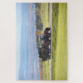 Vermont Tractor Hauling Hay Bales Legpuzzel (Verticaal)