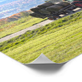 Vermont Tractor Hauling Hay Bales Poster (Hoek)