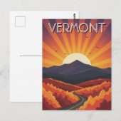 Vermont Travel Briefkaart (Voorkant / Achterkant)