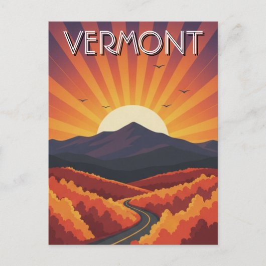 Vermont Travel Briefkaart (Voorkant)