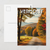 Vermont Travel Briefkaart (Voorkant / Achterkant)