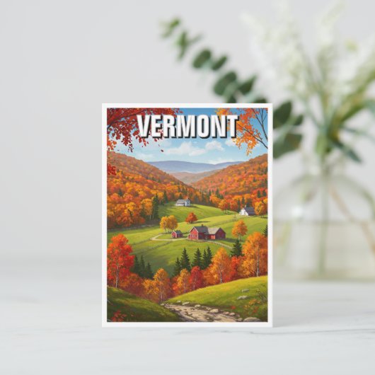 Vermont Travel Briefkaart (Staand voorkant)