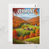 Vermont Travel Briefkaart (Voorkant / Achterkant)