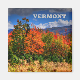 Vermont Travel Magnet die de kleurenveranderingen 